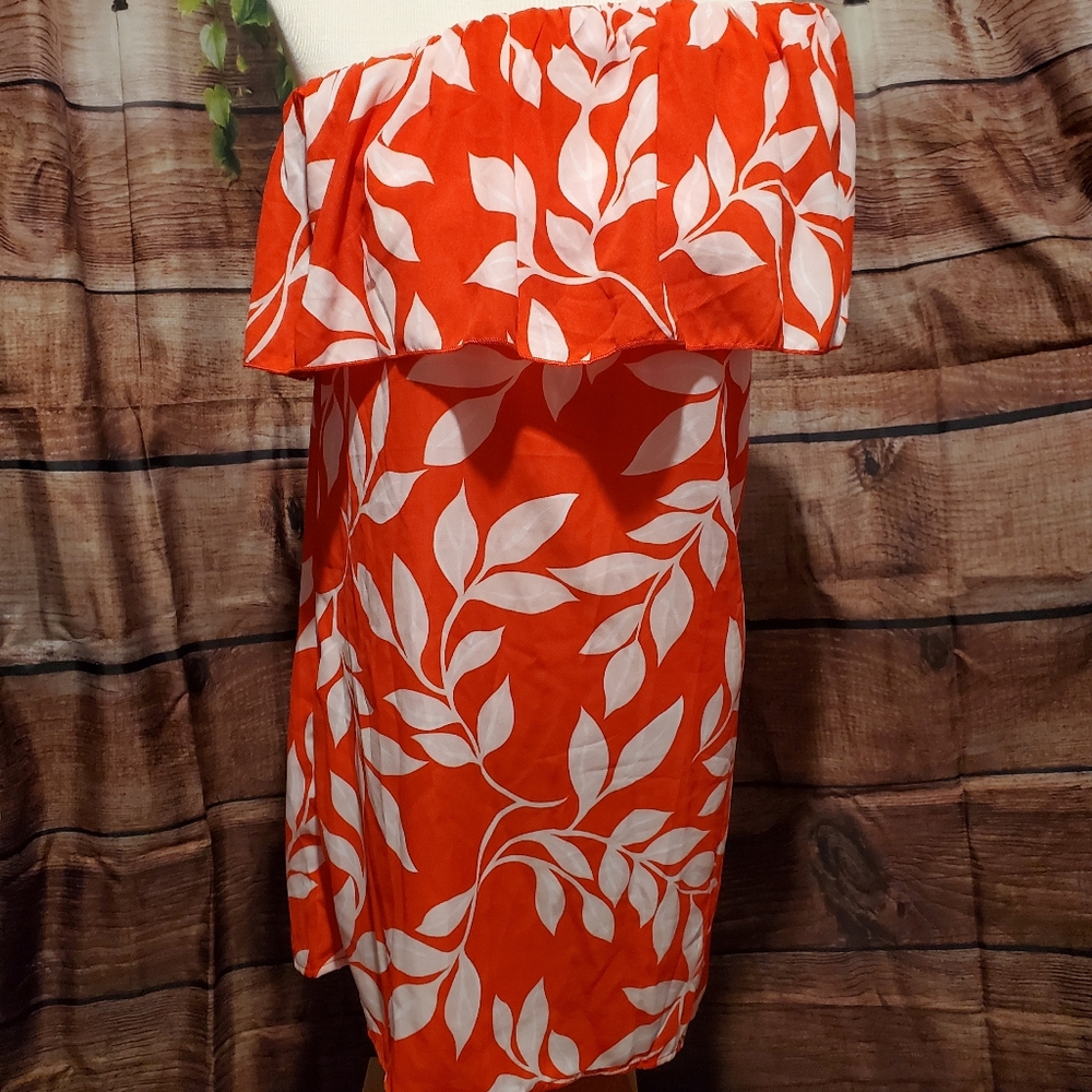Floral off the shoulder dress